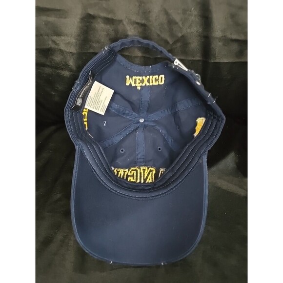 Cancun 1970  Navy/Yellow Green Stitching Adjustable Trucker Cap Hat Banana Bay - Picture 5 of 6